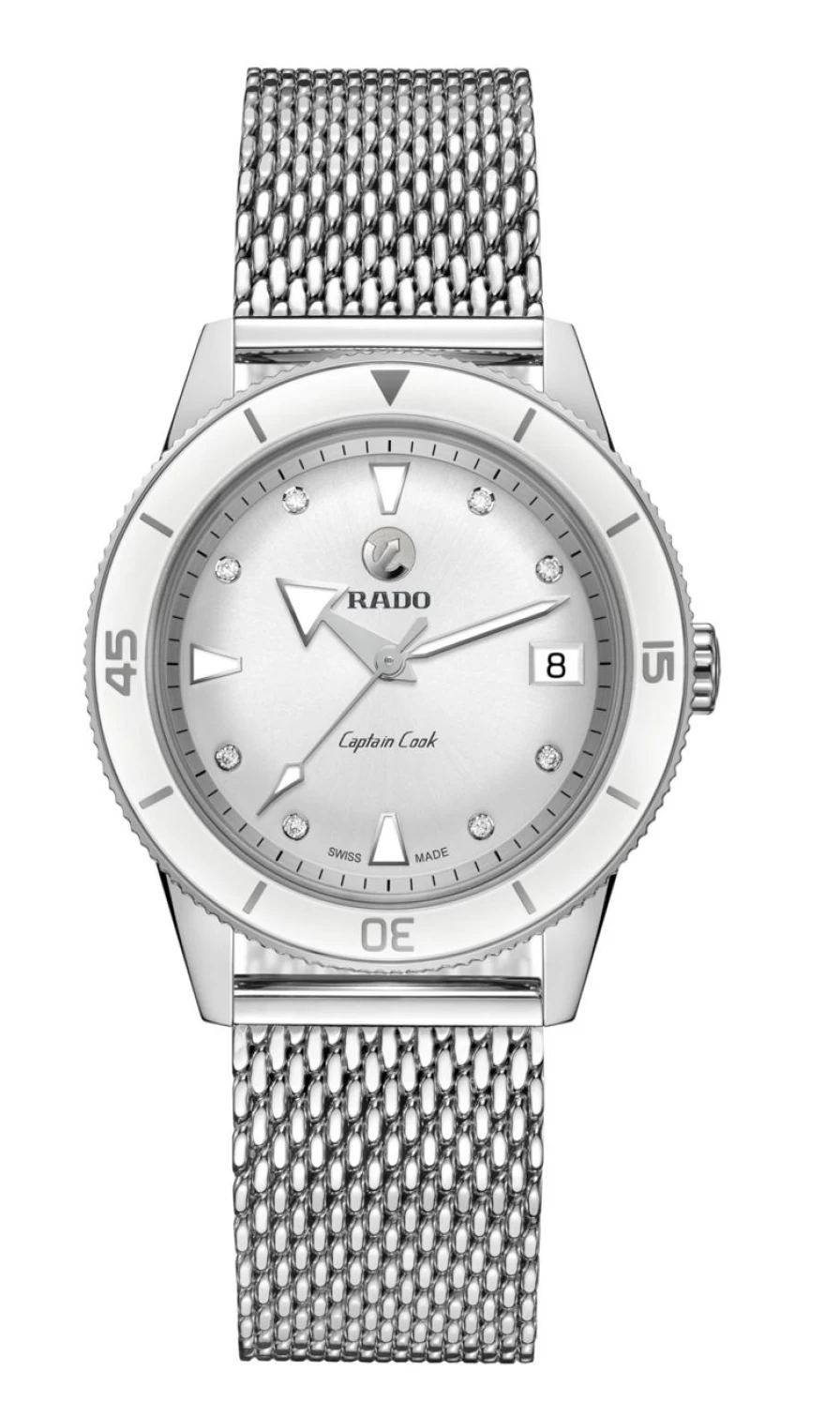 Rado Captain Cook Automatic Women's Watch with Diamonds Light Dial
