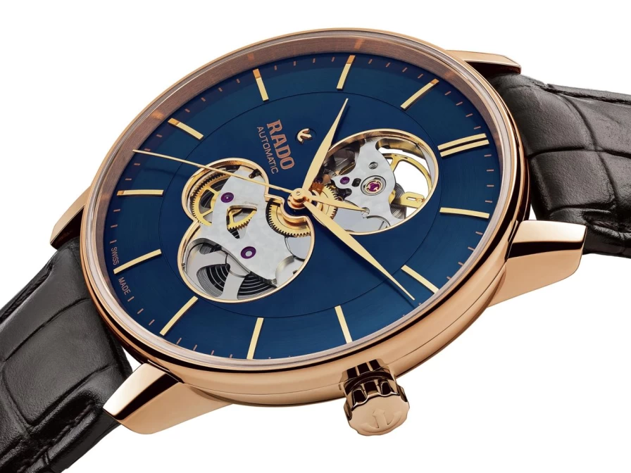 Rado Men's Coupole Open Heart Automatic Watch with Coloured Dial