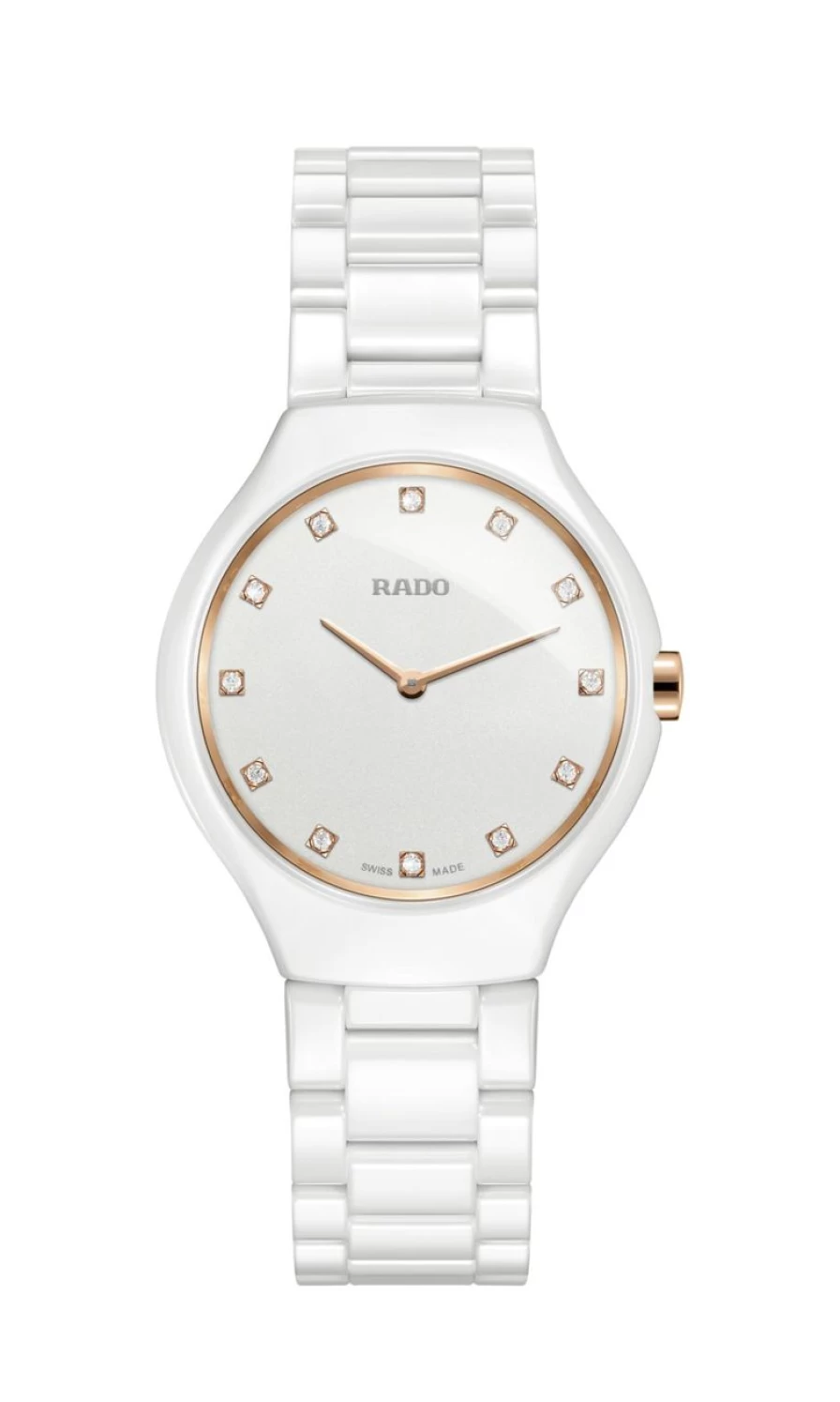 Rado True Round Thinline Diamond Watch for Women - Light Elegance
