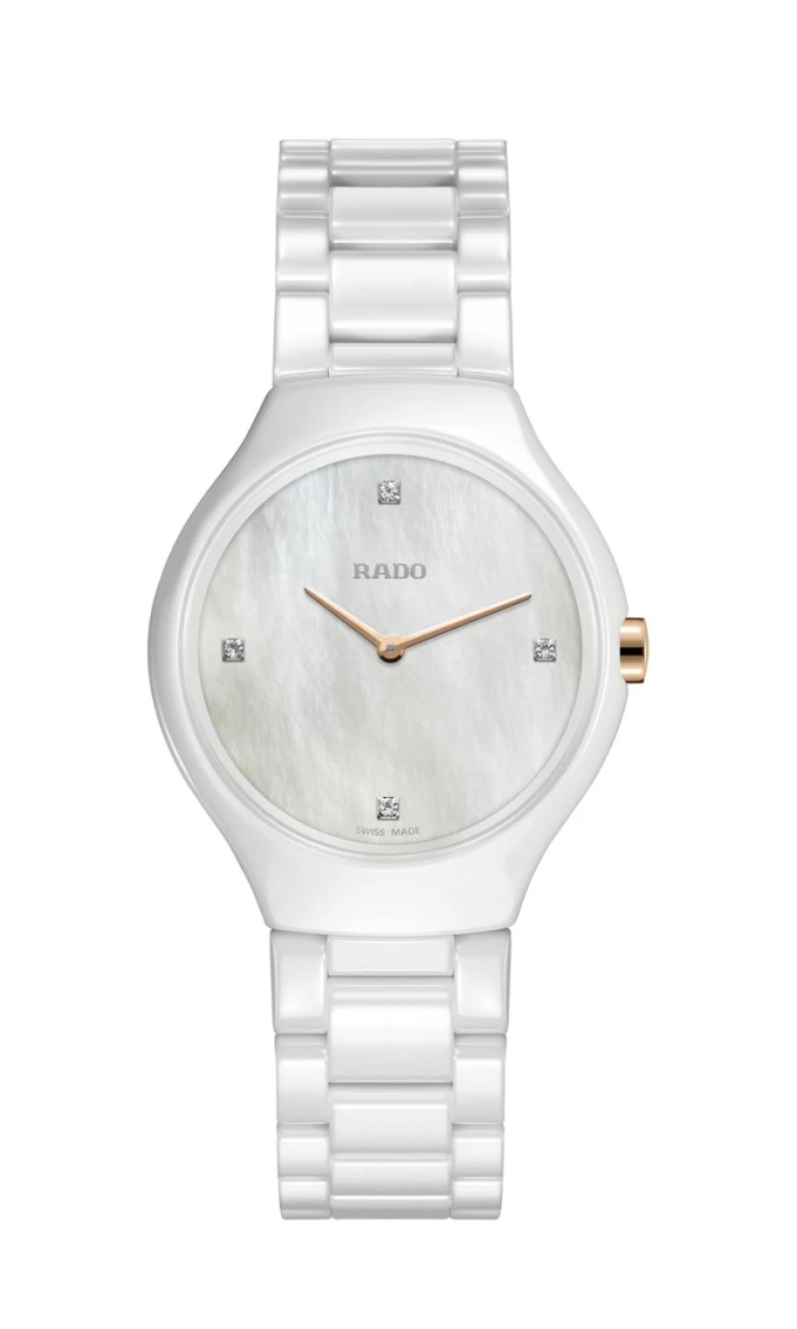 Rado True Round Thinline Diamond Watch for Women - Light Elegance