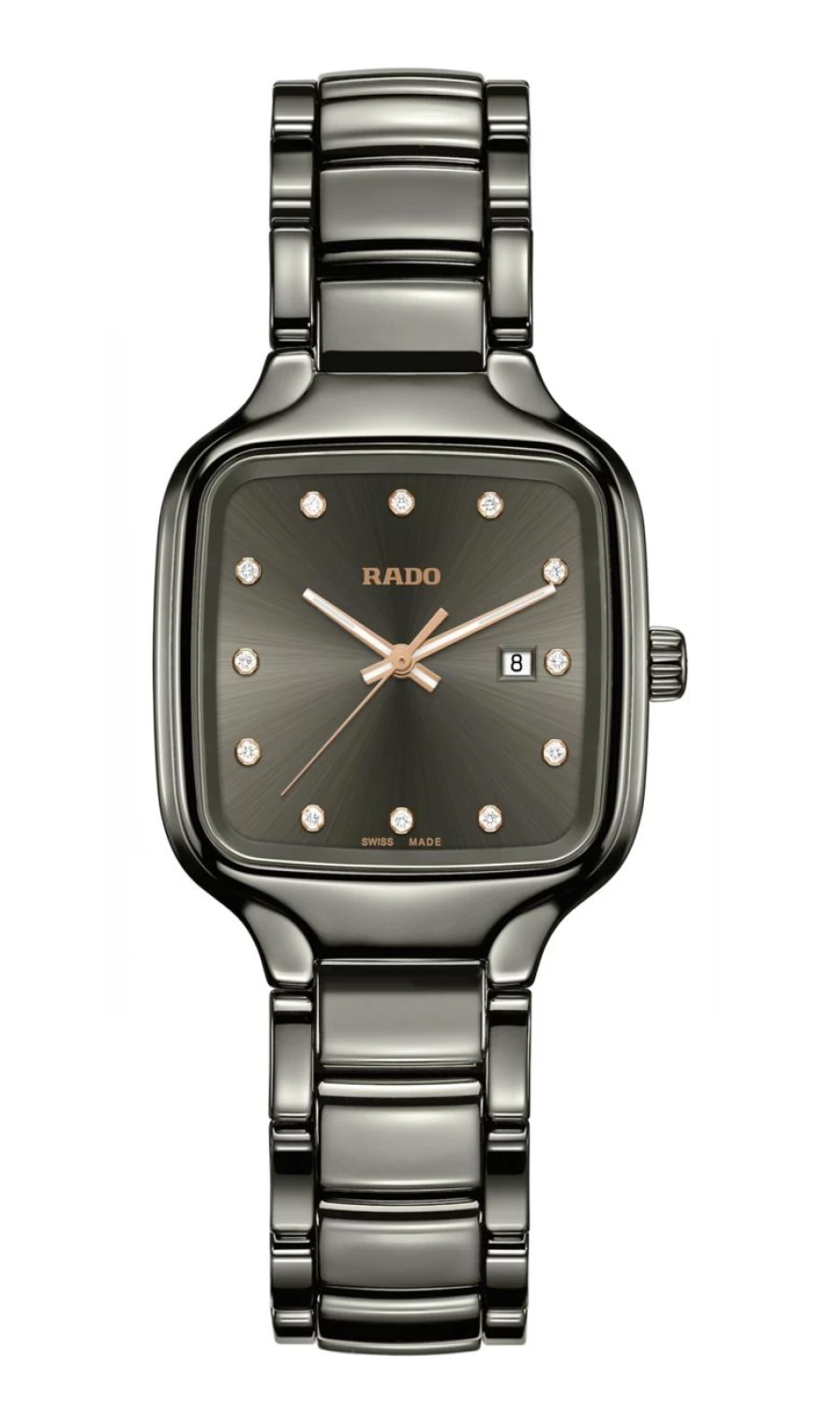 Rado True Square Dark Diamonds Women's Watch