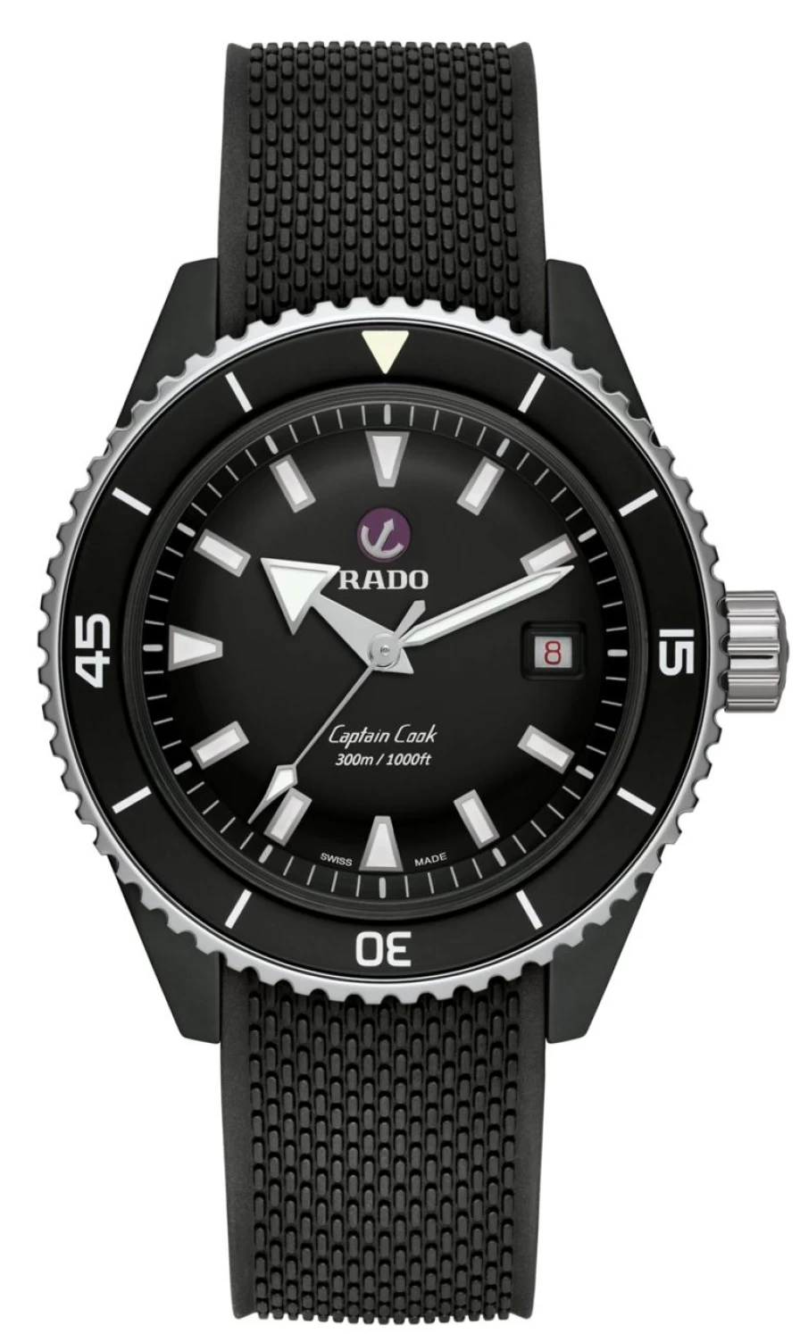 Rado Captain Cook Men's Dark High-Tech Ceramic Diver Watch