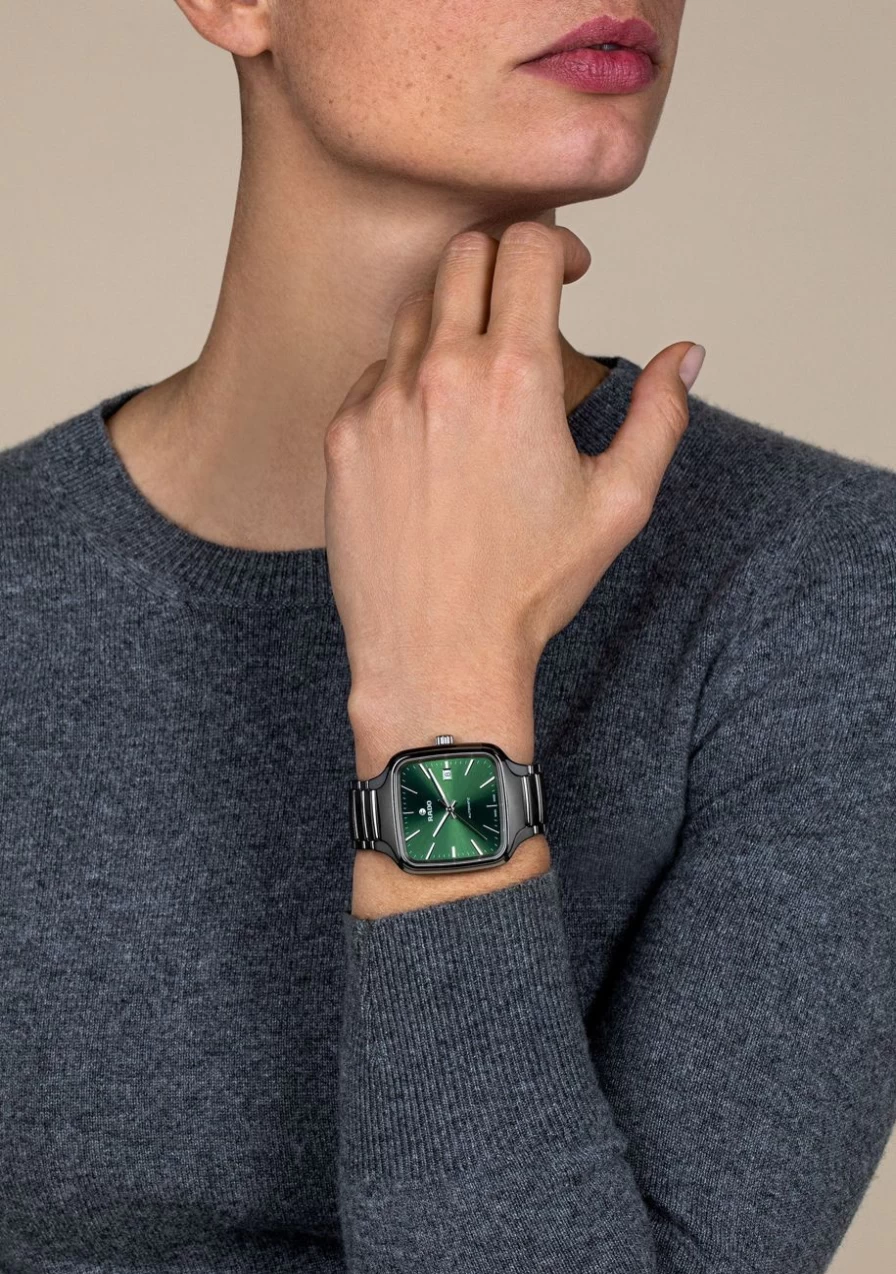 Rado True Square Automatic Men's Dark High-Tech Ceramic Watch