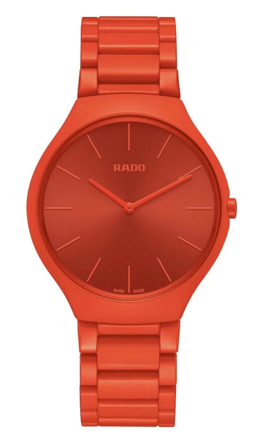 Rado True Round Thinline Les Couleurs Le Corbusier Men's Watch 4320S Coloured Orange