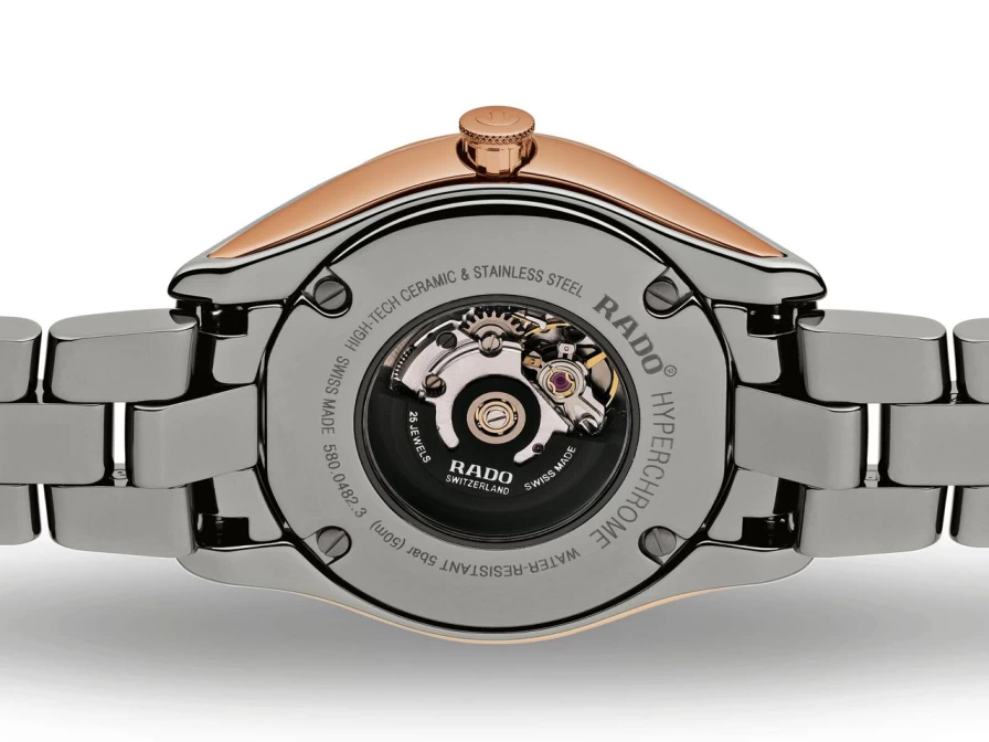 Rado Hyperchrome Automatic Diamond Women's Watch - Dark Dial Luxury Timepiece
