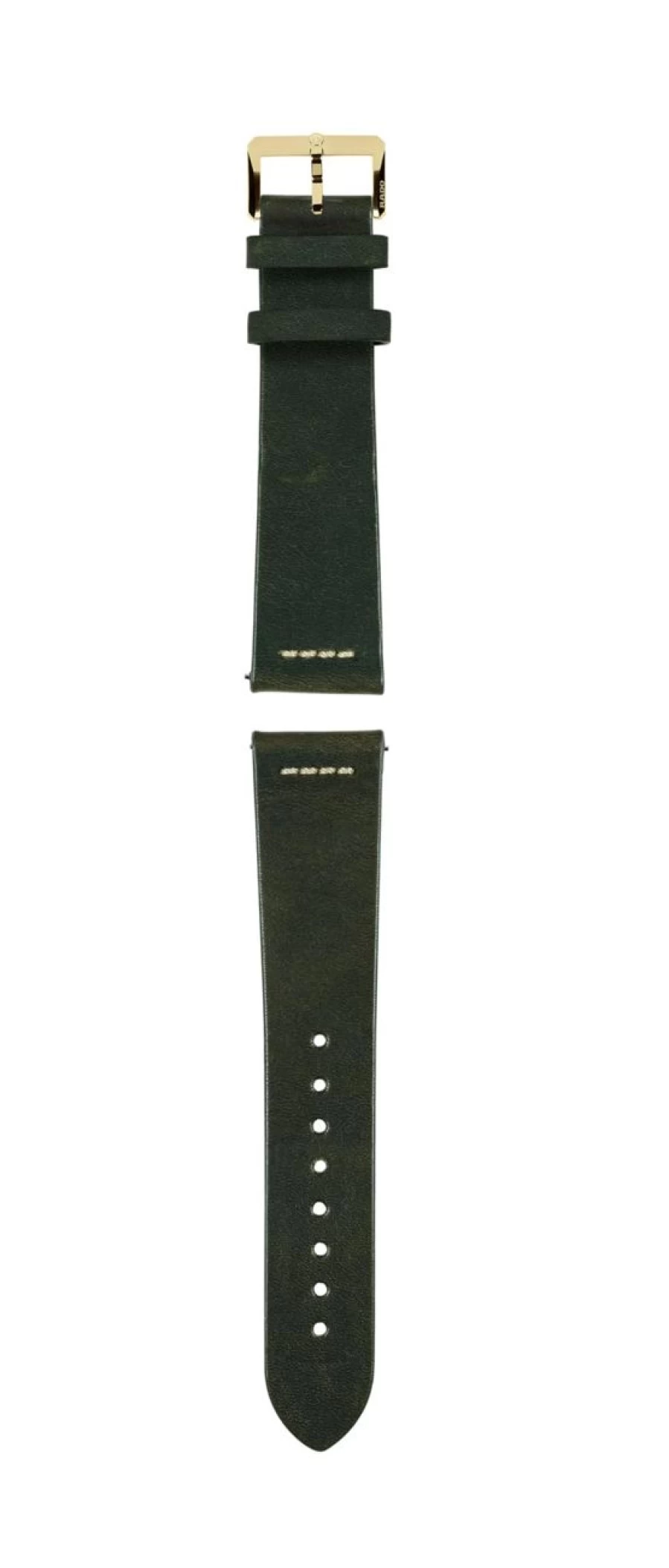 Rado Men's Green Leather Strap Watch Band for Luxury Watches