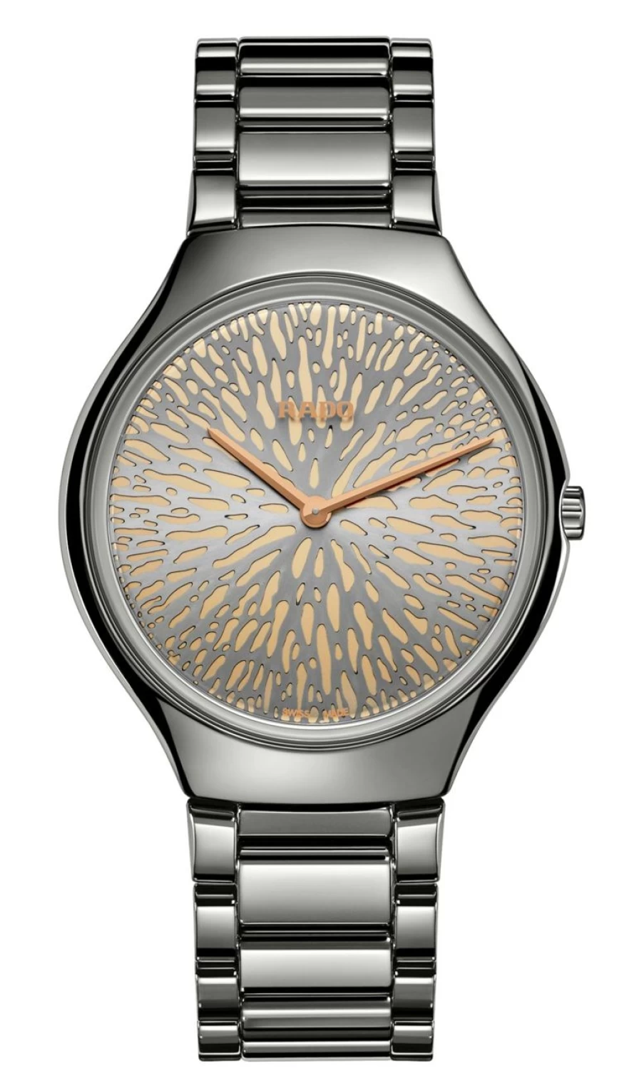 Rado True Round Thinline Men's Dark Watch - Great Gardens Of The World Collection