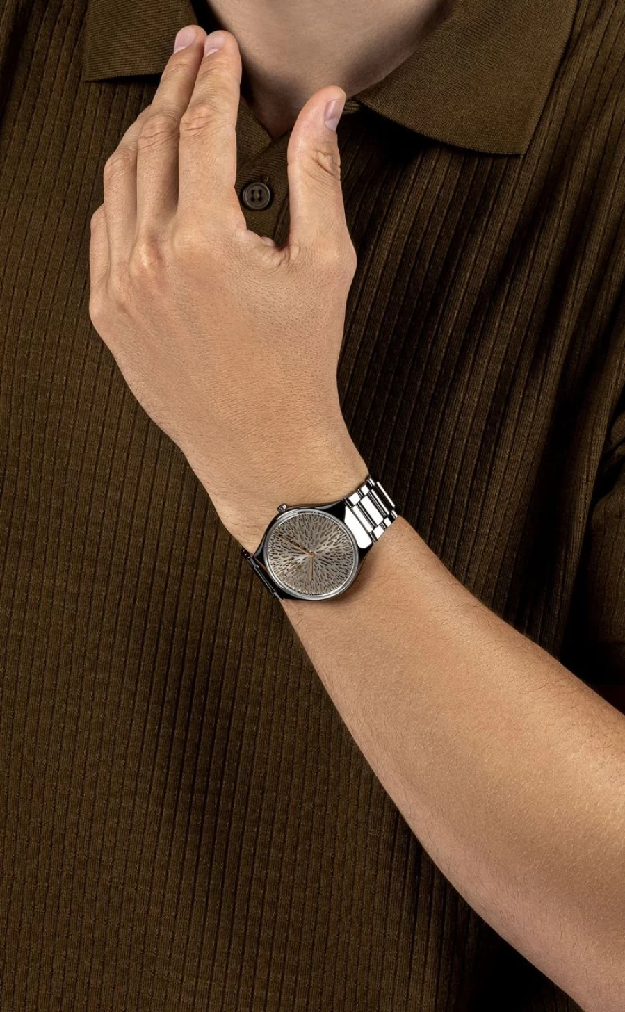 Rado True Round Thinline Men's Dark Watch - Great Gardens Of The World Collection