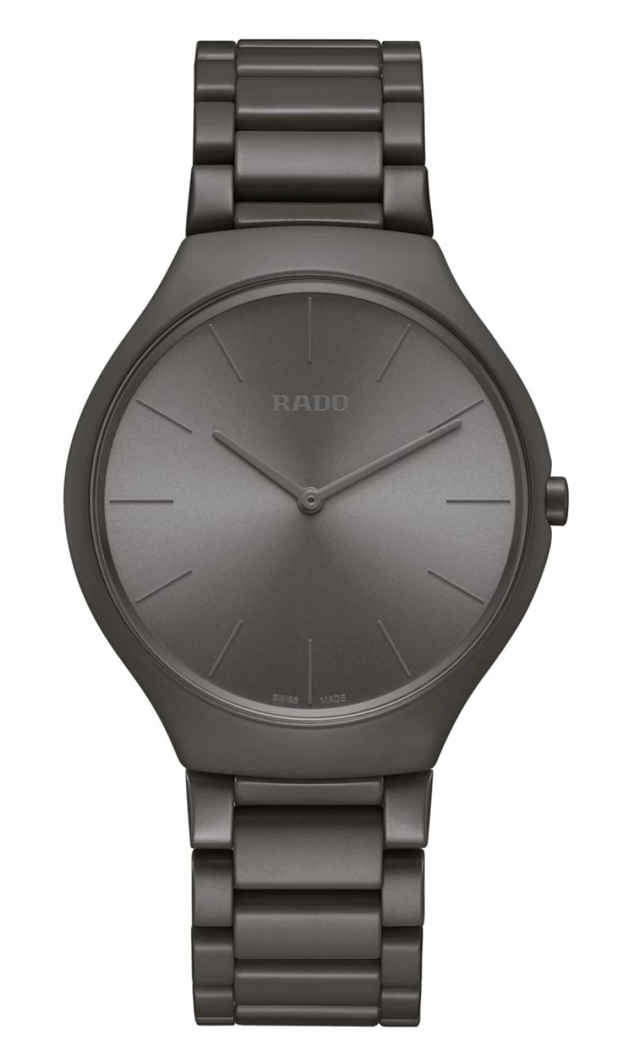 Rado True Round Thinline Les Couleurs Le Corbusier Iron Grey 32010 Men's Coloured Watch