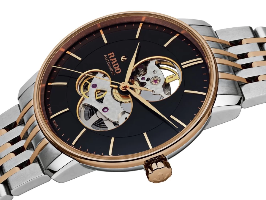 Rado Men's Coupole Open Heart Automatic Watch with Light Dial