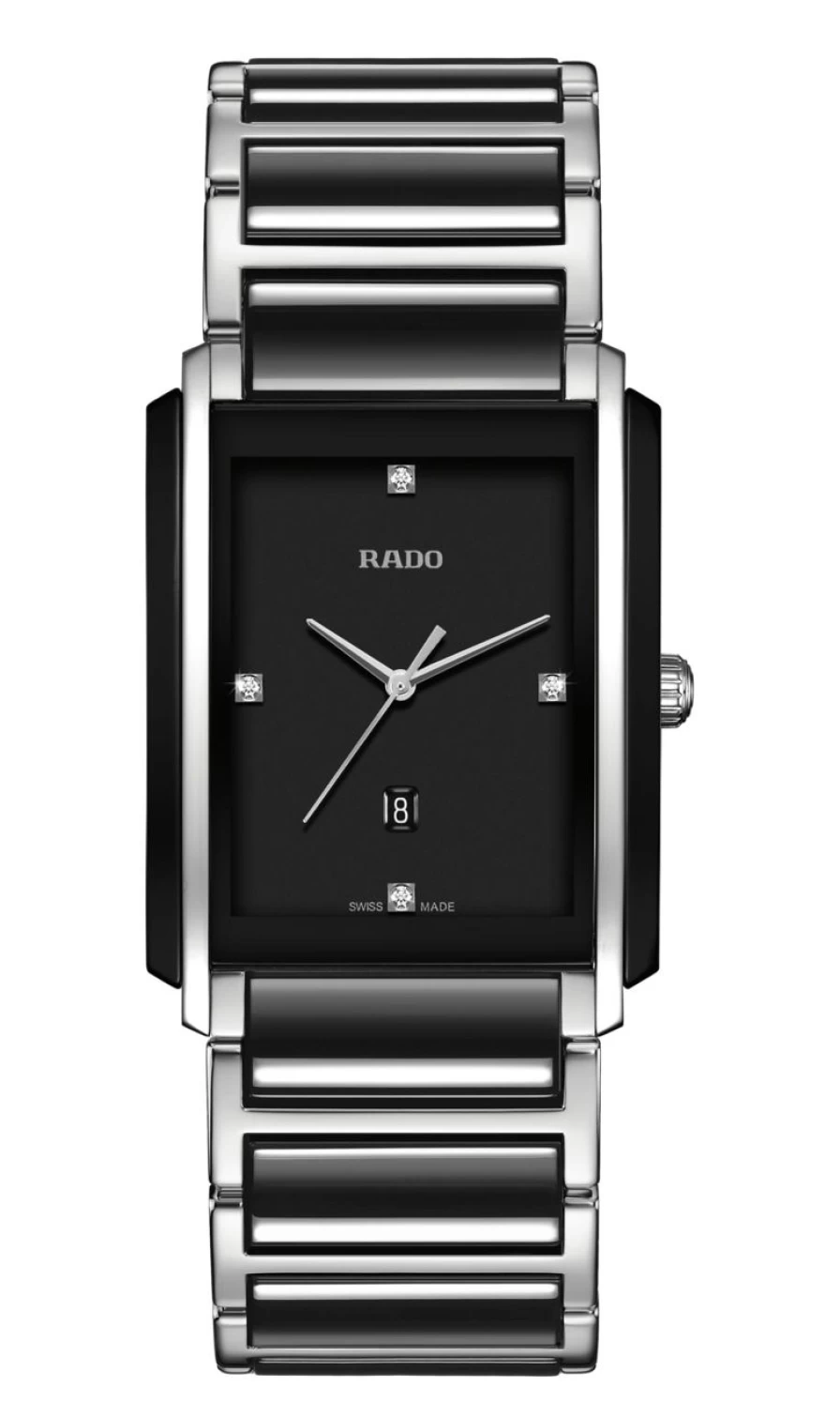 Rado Men's Dark Integral Diamonds Watch - Luxury Swiss Timepiece