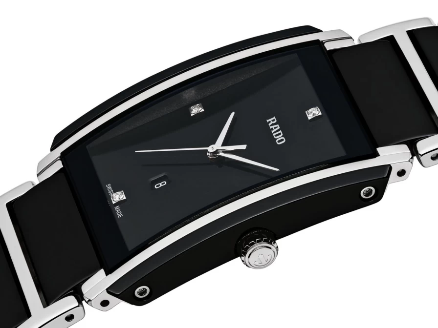 Rado Men's Dark Integral Diamonds Watch - Luxury Swiss Timepiece