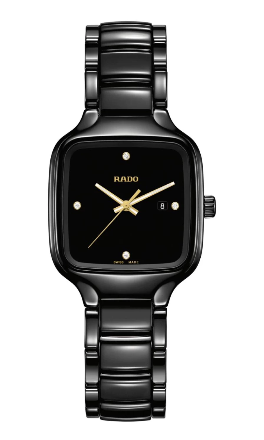Rado True Square Dark Diamonds Women's Luxury Watch