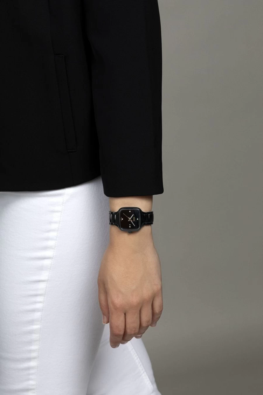Rado True Square Dark Diamonds Women's Luxury Watch