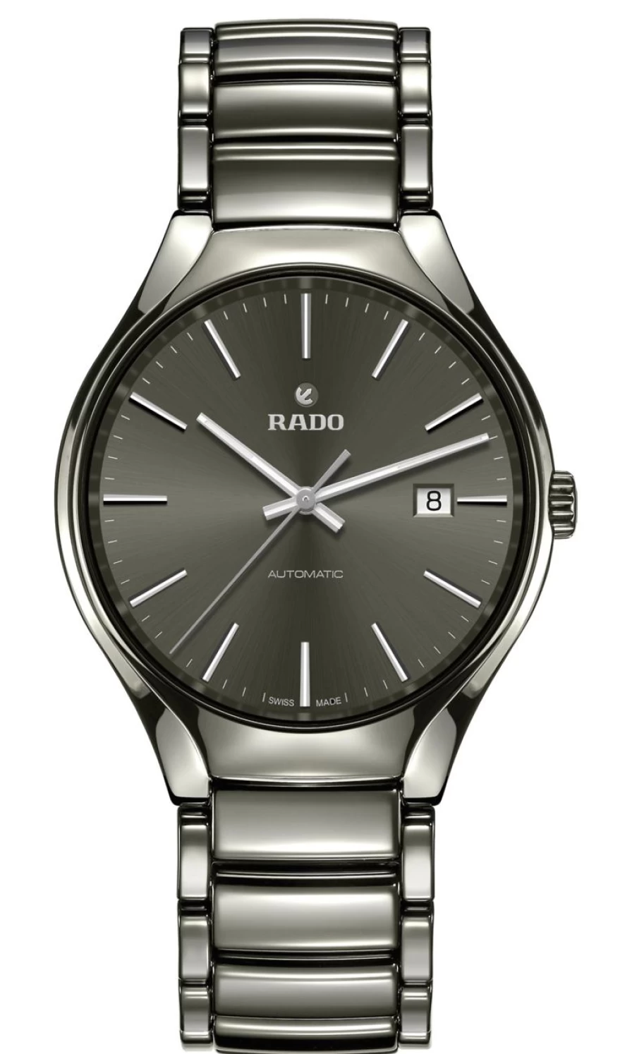 Rado Men's True Round Automatic Dark Stainless Steel Watch