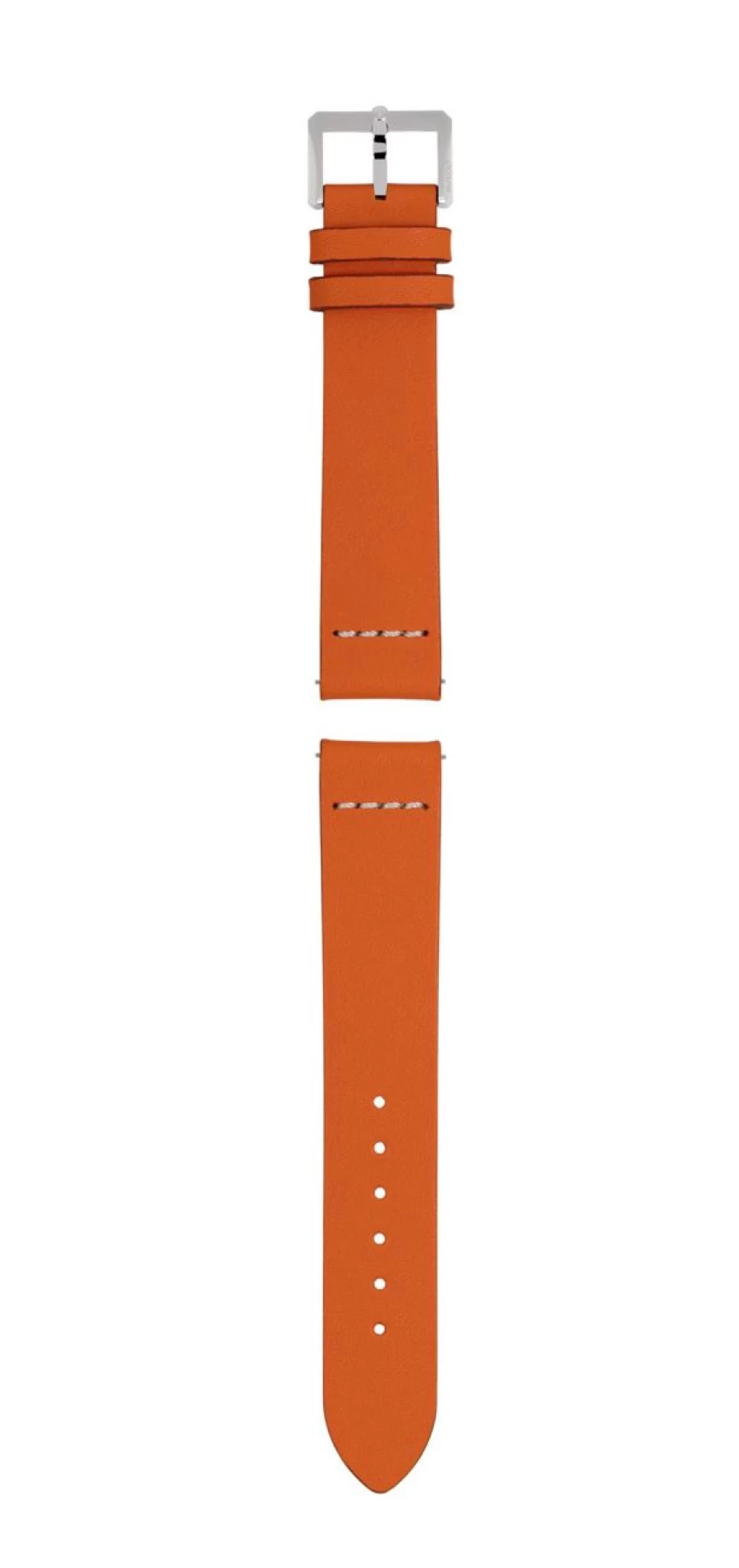 Rado Men's Orange Genuine Leather Strap Watch Band