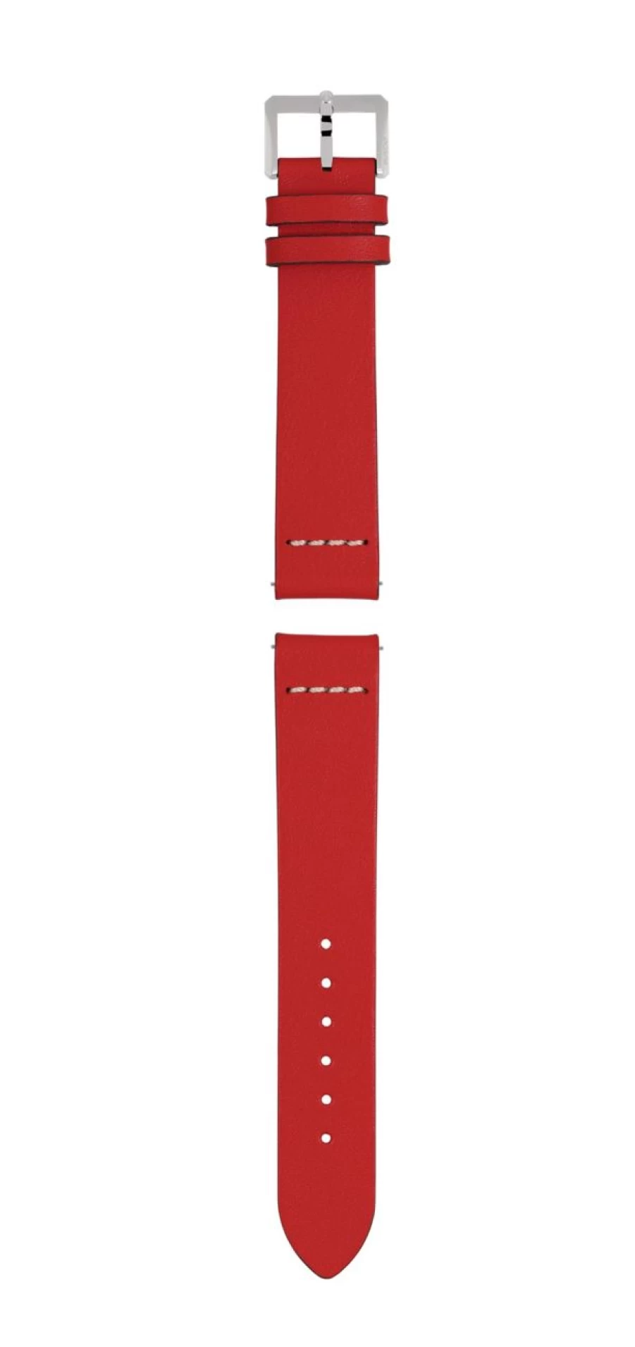 Rado Men's Red Genuine Leather Strap Watch Band