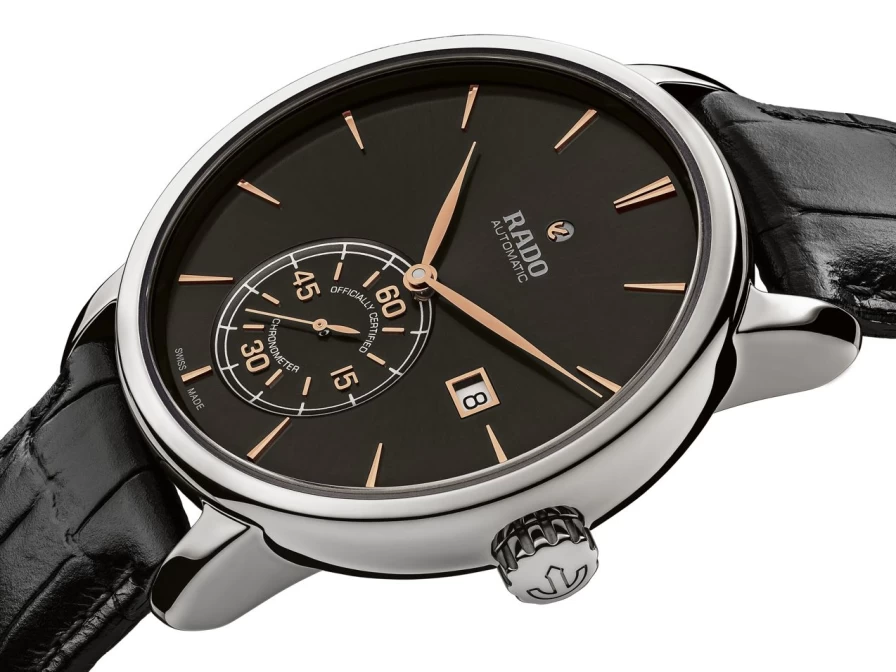 Rado Diamaster Automatic Men's Watch with Petite Seconde in Dark