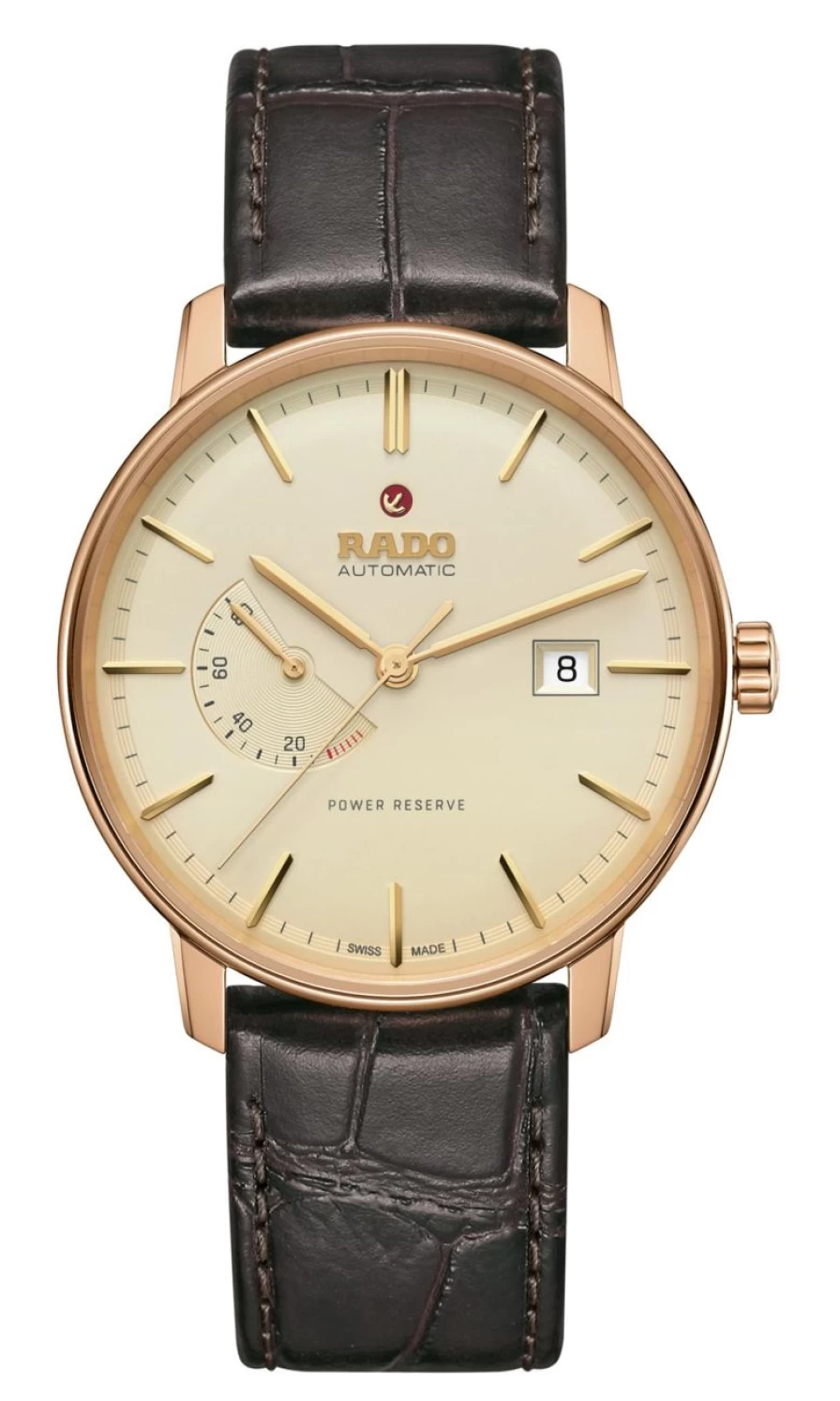 Rado Coupole Automatic Men's Watch with Power Reserve, Coloured Dial