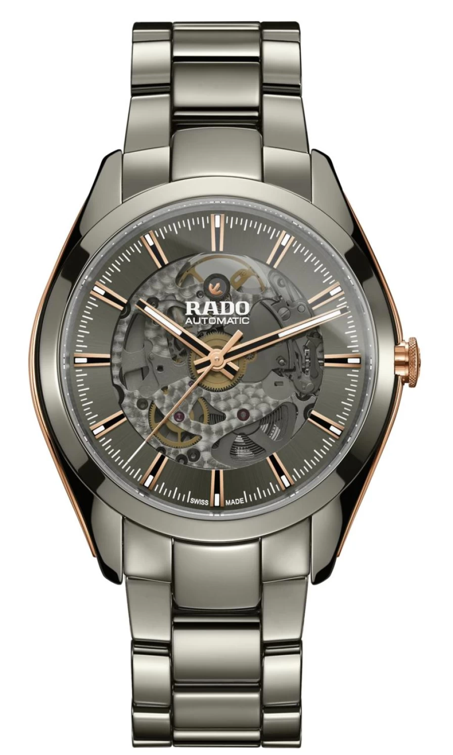 Rado Hyperchrome Automatic Open Heart Men's Dark Skeleton Watch