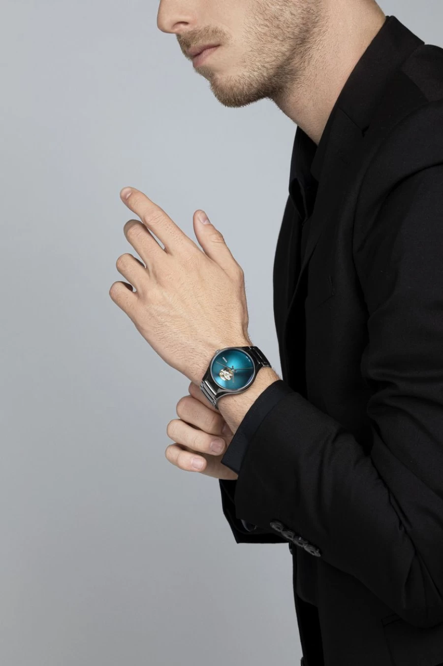 Rado Men's True Round Secret Dark Automatic Watch