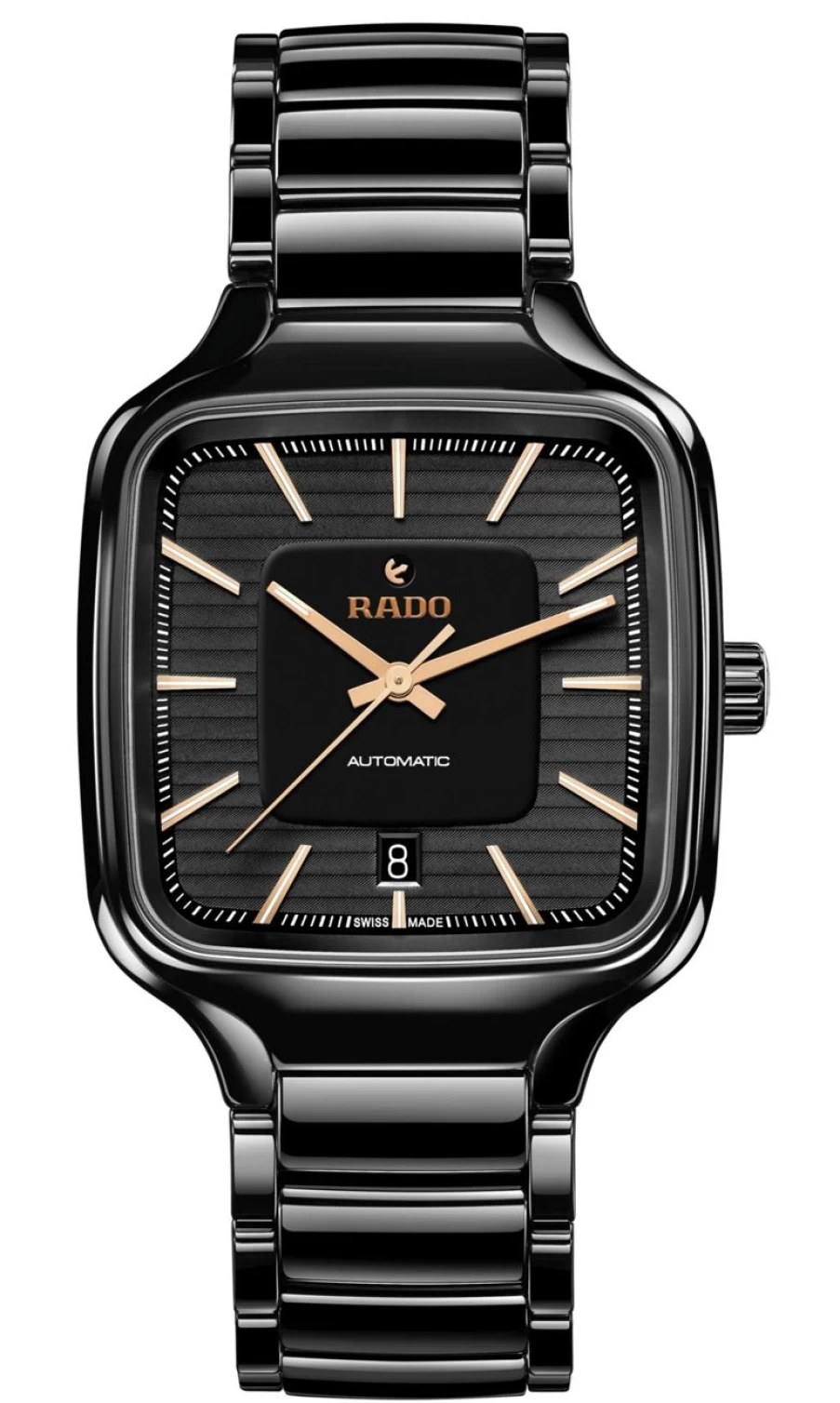 Rado True Square Automatic Men's Dark Stainless Steel Watch