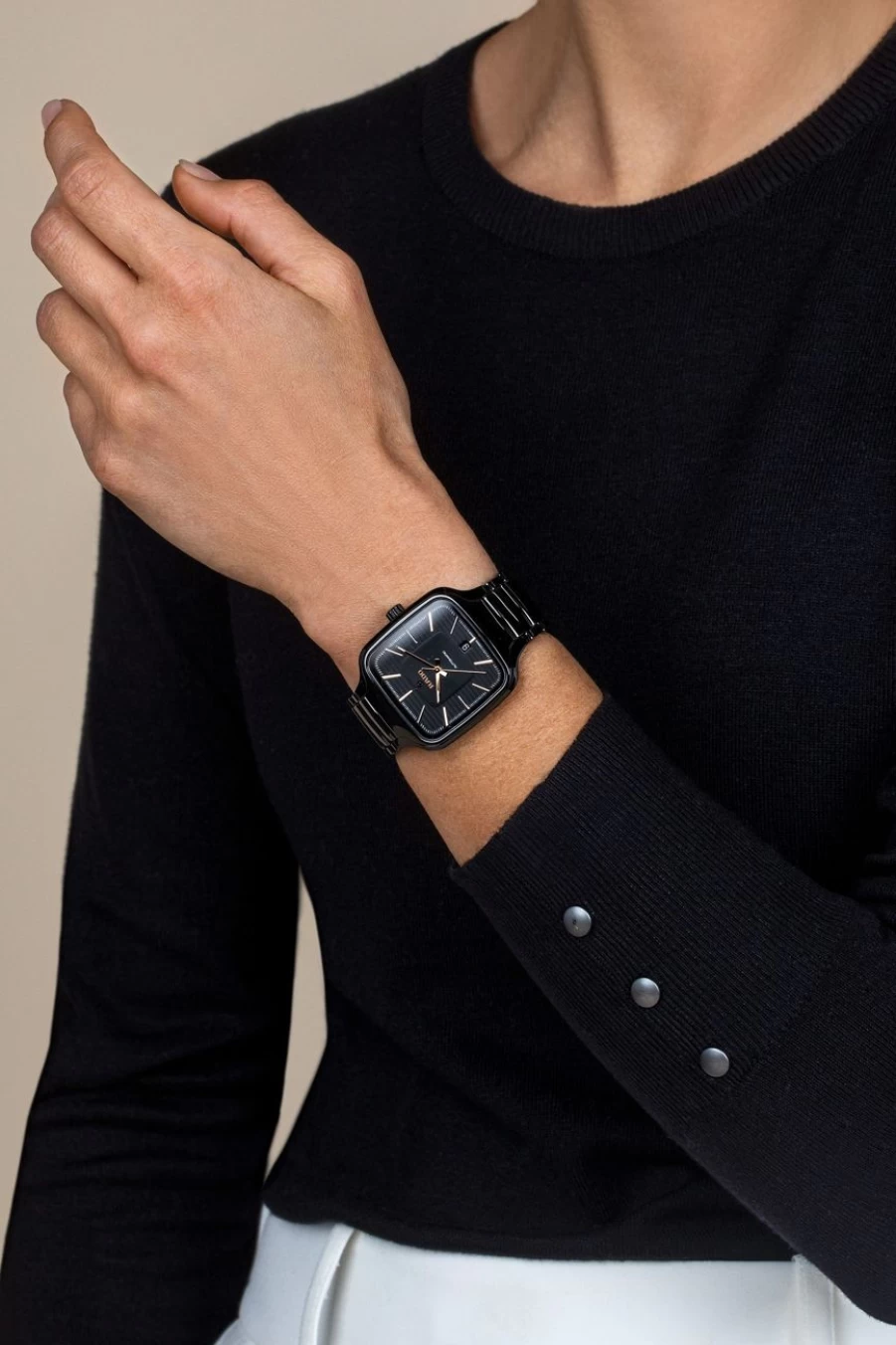 Rado True Square Automatic Men's Dark Stainless Steel Watch
