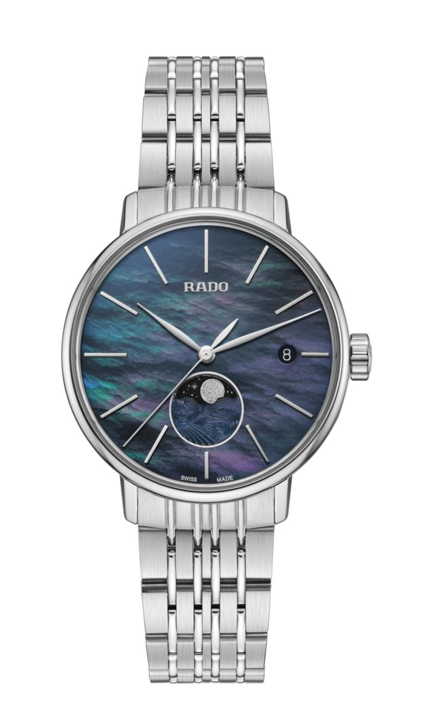Rado Coupole Moonphase Women's Light Watch - Elegant Moon Phase Timepiece
