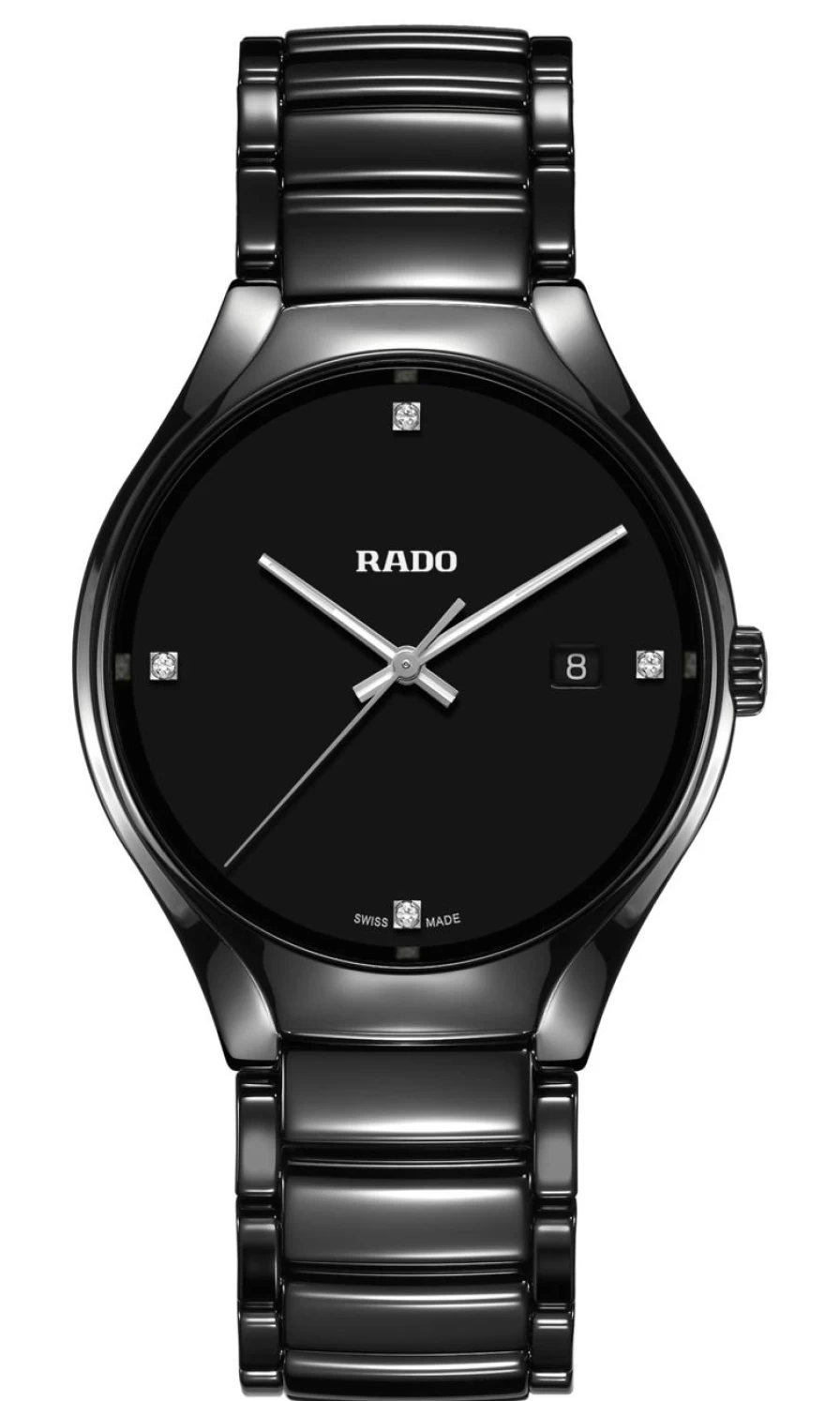 Rado Men's Dark True Round Diamond Watch