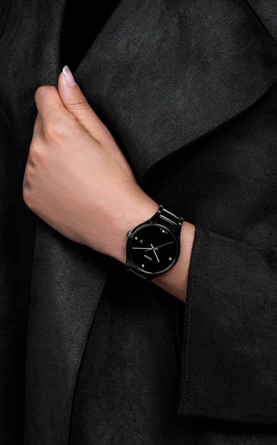 Rado Men's Dark True Round Diamond Watch