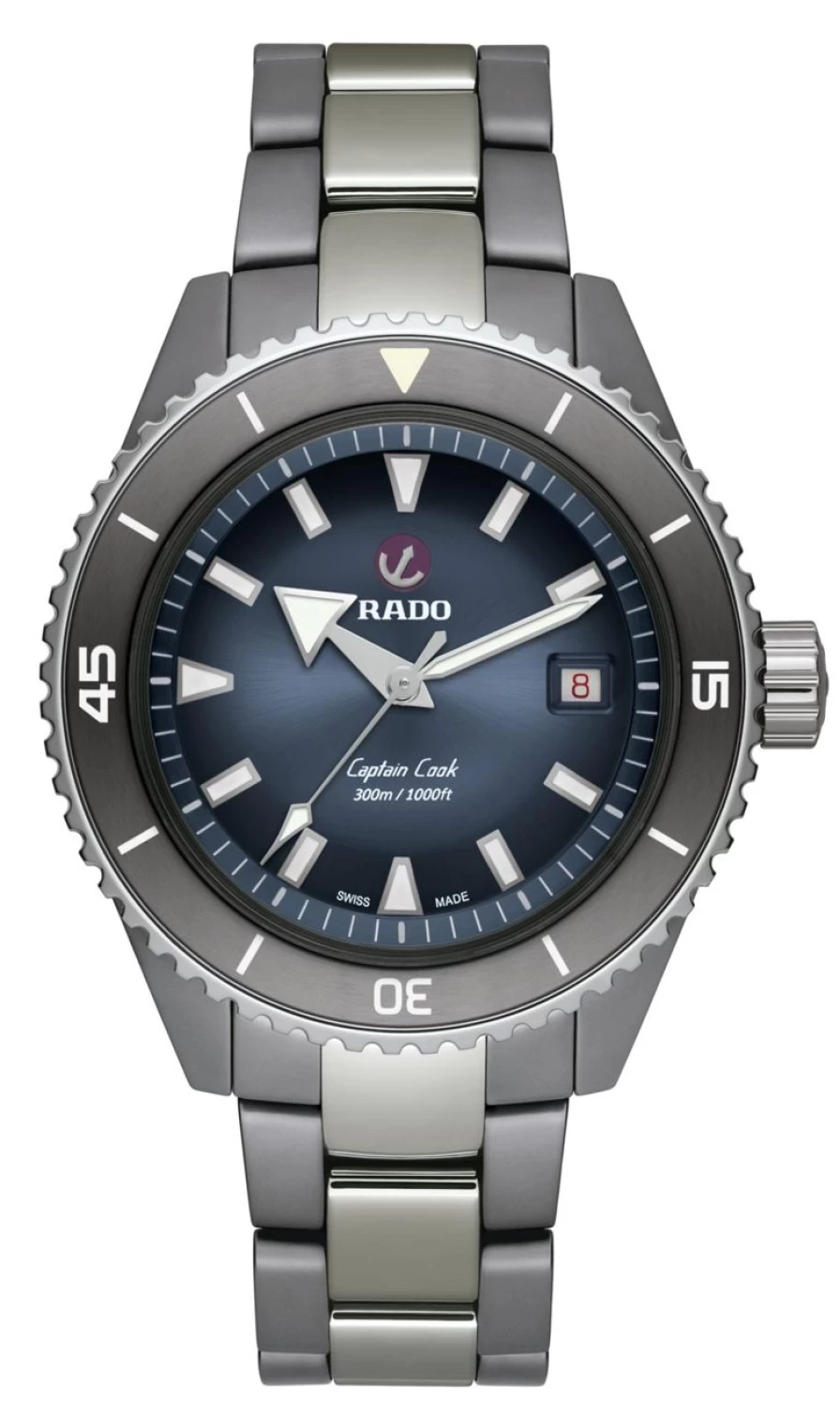 Rado Captain Cook Men's Dark High-Tech Ceramic Diver Watch