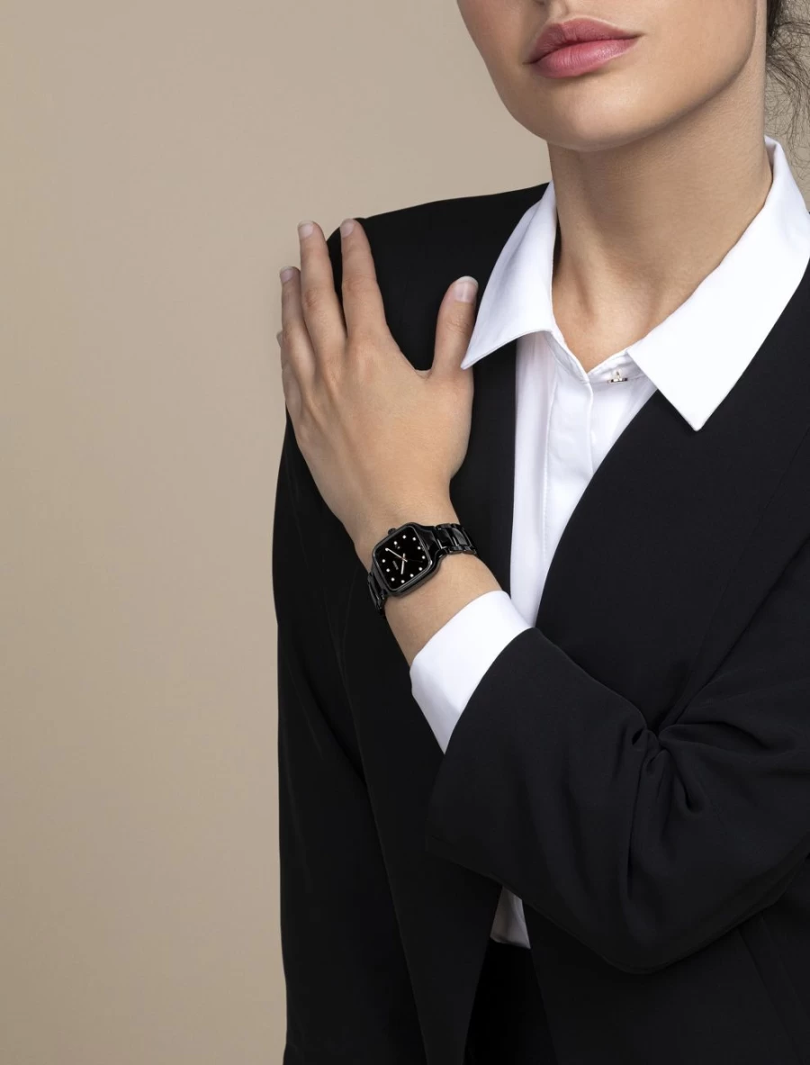Rado True Square Diamonds Dark Women's Luxury Watch
