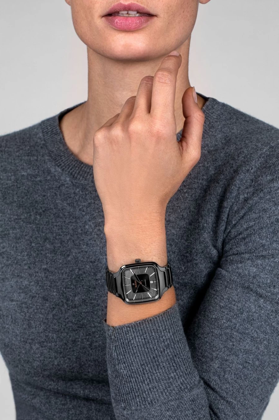 Rado True Square Automatic Men's Dark Stainless Steel Watch